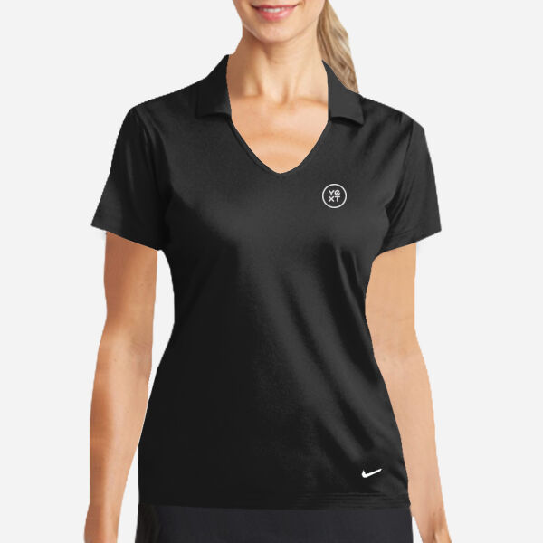 Nike Ladies Dri FIT Vertical Mesh Polo Thumbnail